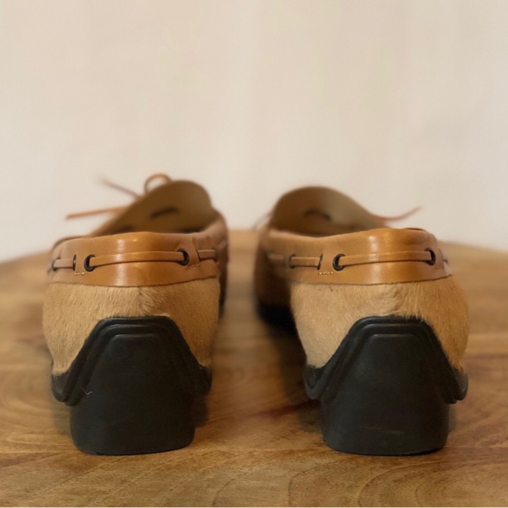 Via Spiga Cow Hide Loafers Fur Leather Shoes 6.5 - Picture 4 of 8